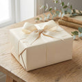 Antique White wrapping paper mockup 5