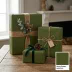 Army Green wrapping paper mockup 10