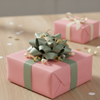 Baby Pink wrapping paper mockup 6