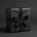 Midnight Black wrapping paper mockup 2