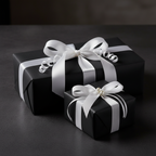 Midnight Black wrapping paper mockup 3