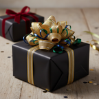 Midnight Black wrapping paper mockup 6