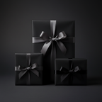 Midnight Black wrapping paper mockup 7