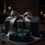 Midnight Black wrapping paper mockup 11