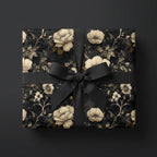 Dark Flora: Vintage Floral Wrapping Paper