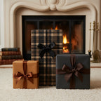 Grandpa's Couch: Brown Plaid Wrapping Paper