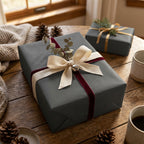 Charcoal wrapping paper mockup 6