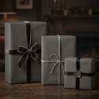 Charcoal wrapping paper mockup 10