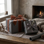 Charcoal wrapping paper mockup 11