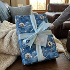 Frosted Forest: Festive Pinecone Wrapping Paper