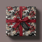 Elegant floral wrapping paper, red bow. Gift box with "To Someone Special" tag.