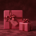 Crimson wrapping paper mockup 9