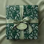 Deep Woodland Wonder: Green Gift Wrap