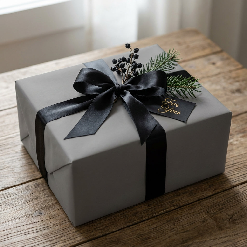 Classic Gray wrapping paper mockup 2