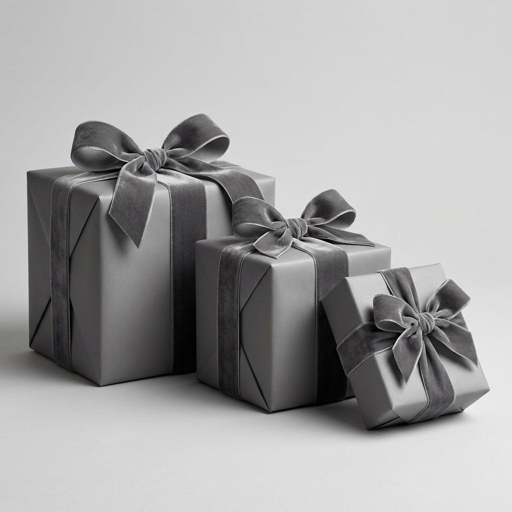 Classic Gray wrapping paper mockup 4