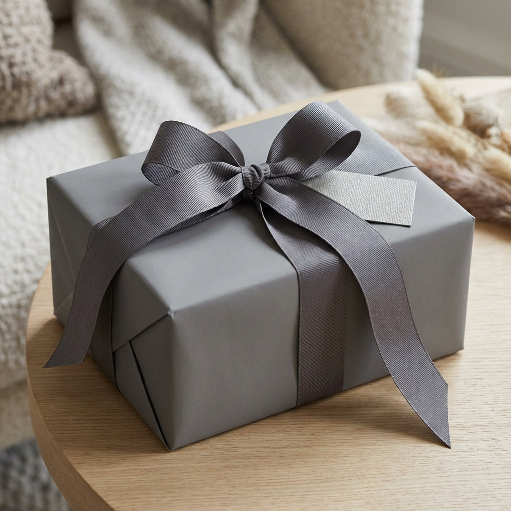 Classic Gray wrapping paper mockup 5