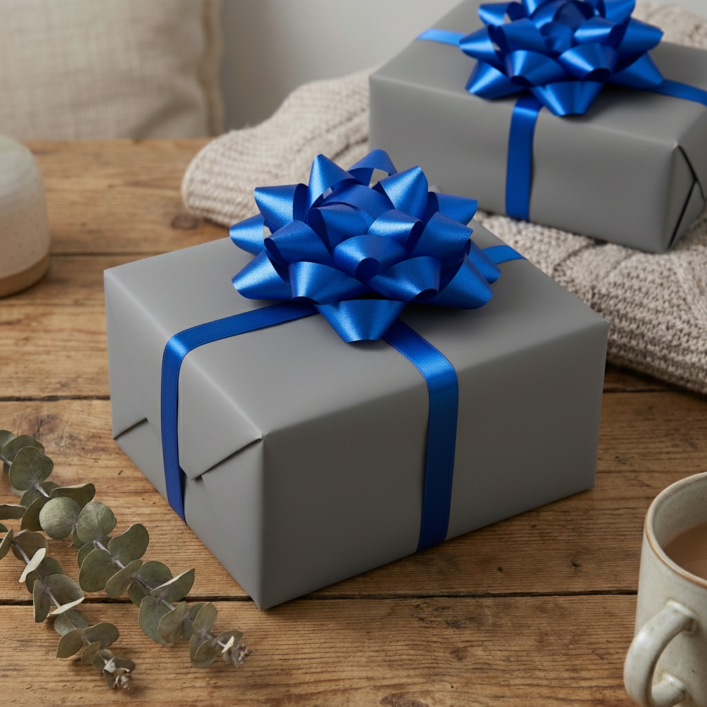 Classic Gray wrapping paper mockup 6