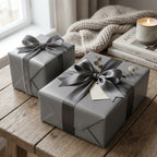 Classic Gray wrapping paper mockup 11