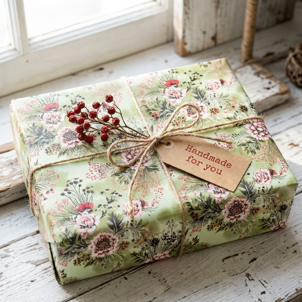 Gossip Garden: Watercolor Floral Wrapping Paper