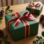 Hunter Green wrapping paper mockup 6