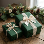 Hunter Green wrapping paper mockup 8