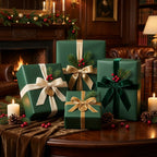 Hunter Green wrapping paper mockup 10