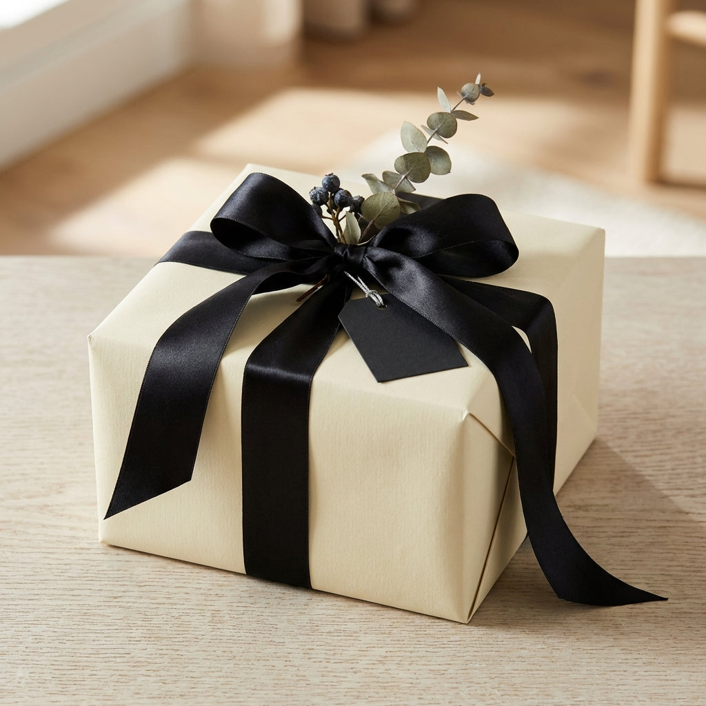 Linen wrapping paper mockup 2