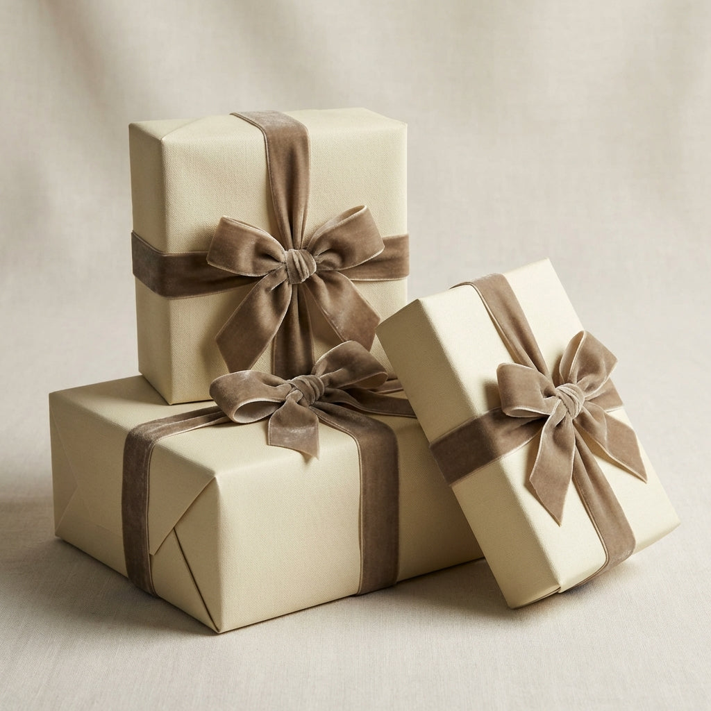 Linen wrapping paper mockup 4