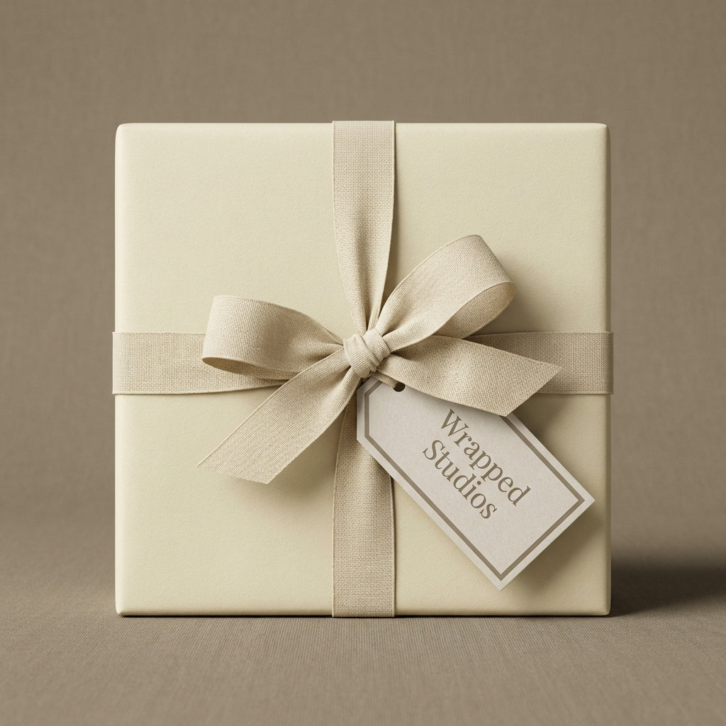 Linen wrapping paper mockup 9