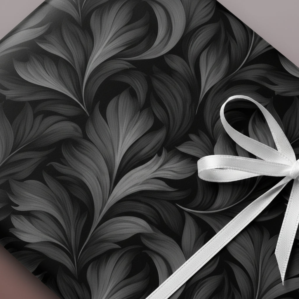 Foliage Shadows: Dark Gift Wrap