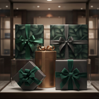 Elegant gifts wrapped in floral wrapping paper with ribbons, perfect for Christmas or a special birthday.