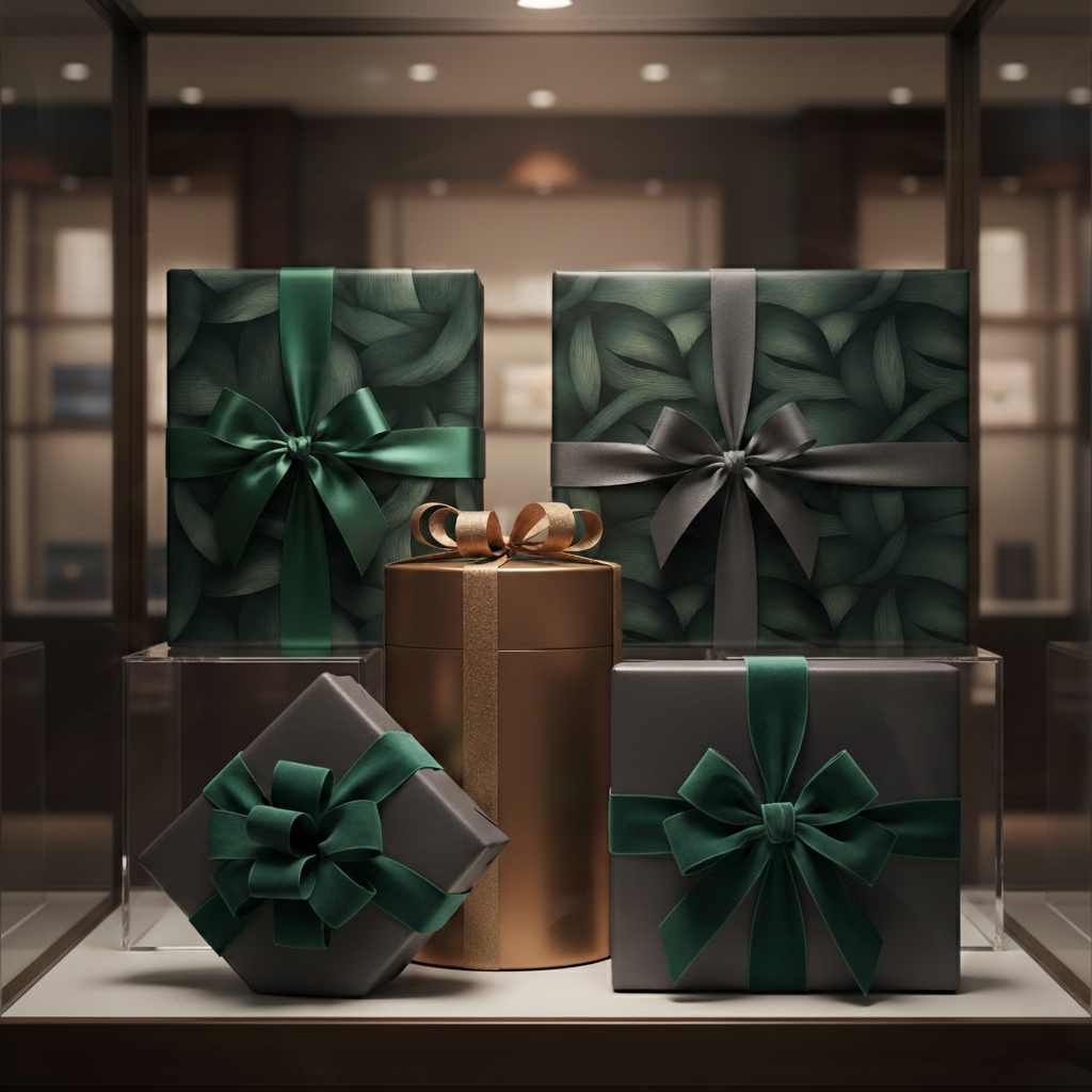 Elegant gifts wrapped in floral wrapping paper with ribbons, perfect for Christmas or a special birthday.