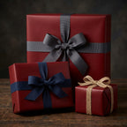 Deep Maroon wrapping paper mockup 7