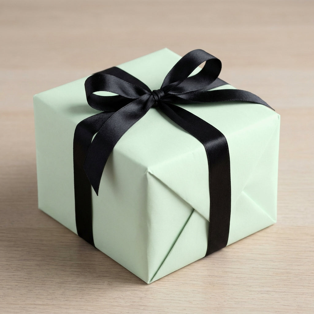 Mint Cream wrapping paper mockup 2