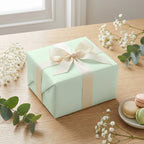 Mint Cream wrapping paper mockup 5