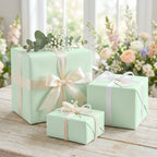 Mint Cream wrapping paper mockup 10