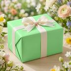Mint Green wrapping paper mockup 5