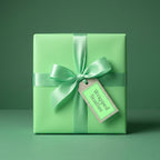 Mint Green wrapping paper mockup 9