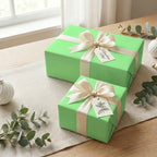 Mint Green wrapping paper mockup 11