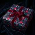 Folk Heart Floral: Valentine Gift Wrap