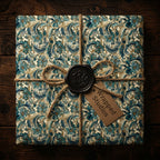 Gilded Grandeur: Floral Paisley Gift Wrap