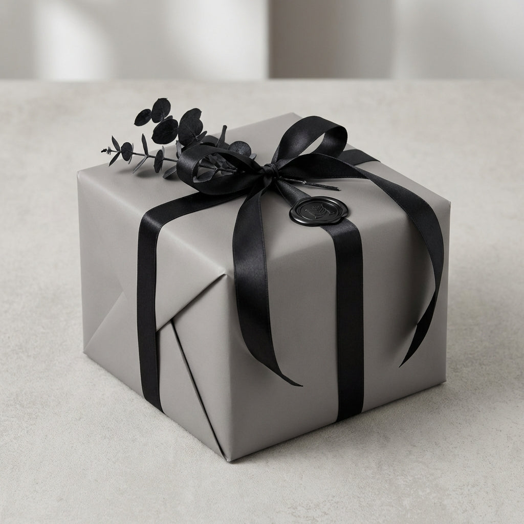Pewter wrapping paper mockup 2