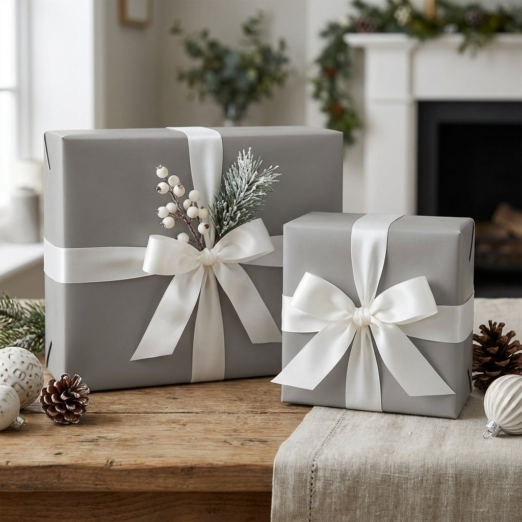 Pewter wrapping paper mockup 3