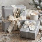 Pewter wrapping paper mockup 8
