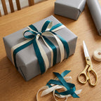 Pewter wrapping paper mockup 12