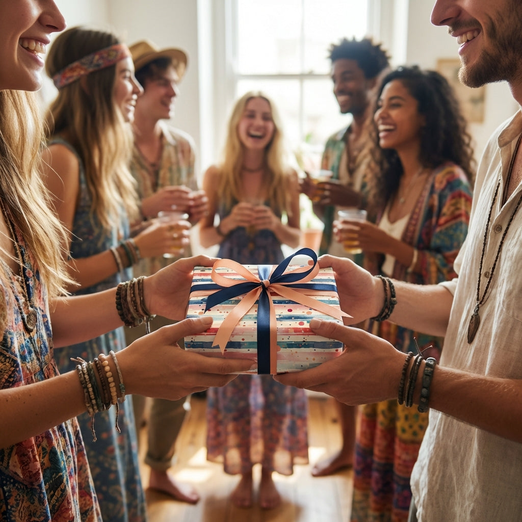 Playful Painted Party: Birthday Wrapping Paper