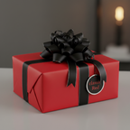 Classic Red wrapping paper mockup 2