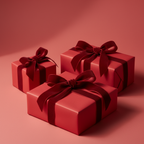 Classic Red wrapping paper mockup 4