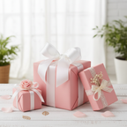 Rose Petal wrapping paper mockup 10
