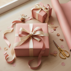 Rose Petal wrapping paper mockup 12